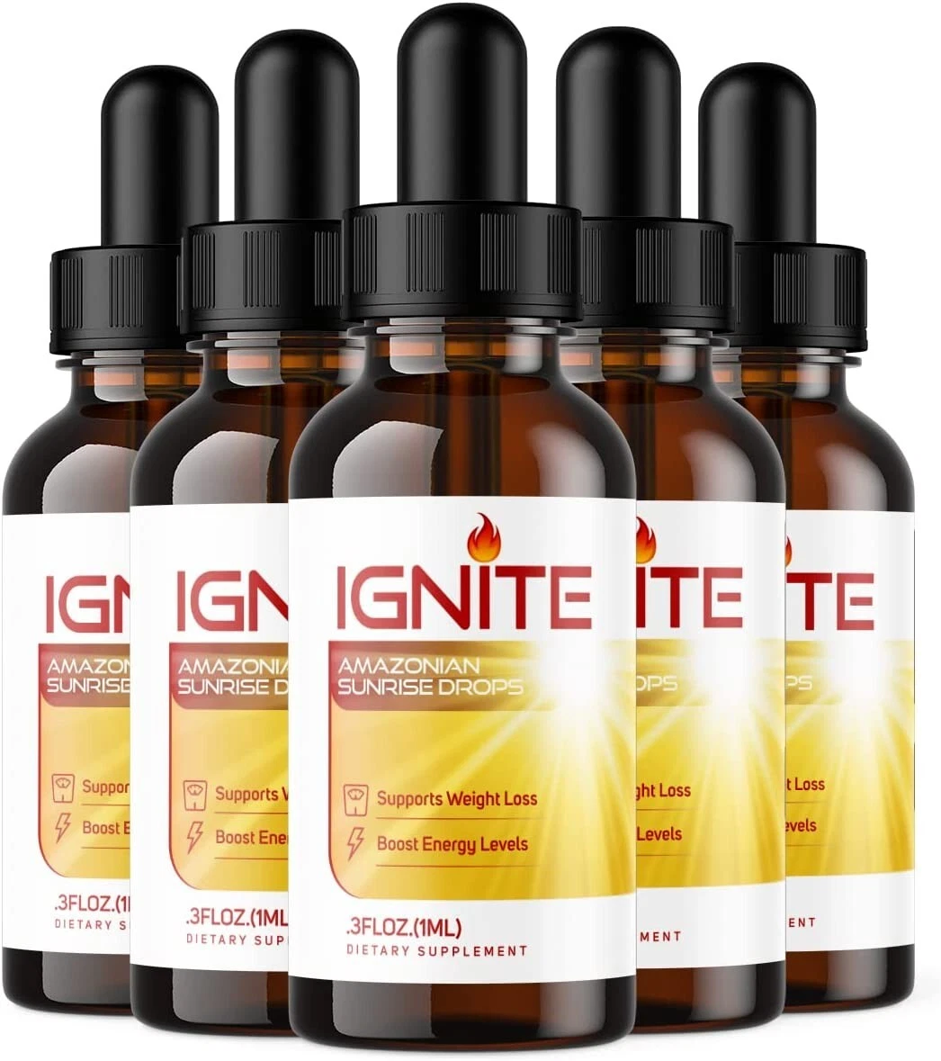 5-Ignite Amazonian Sunrise Drops, Weight Loss, Fat Burner, Appetite Suppressant