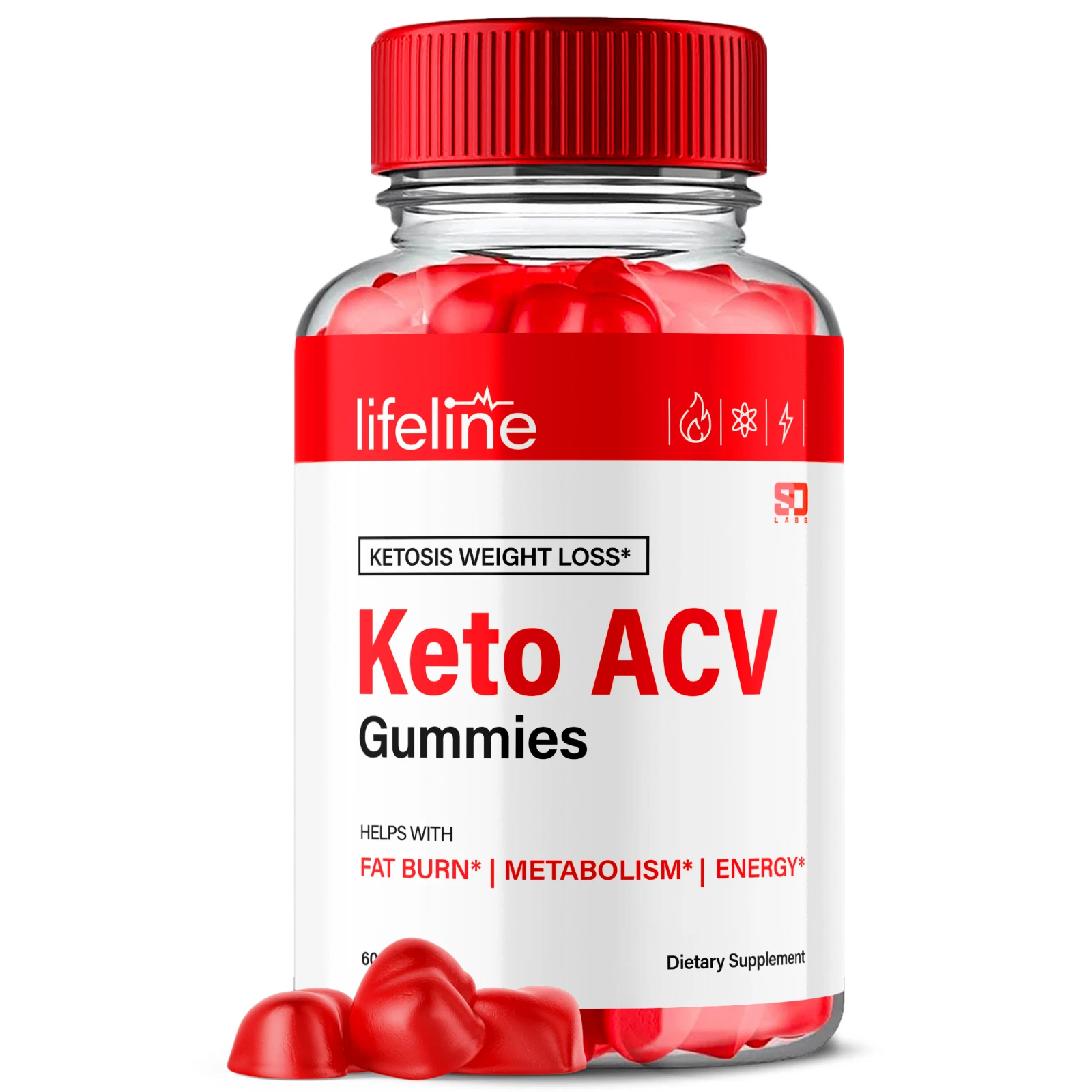 Lifeline Keto ACV Gummies Supports Weight Loss, Energy and Metabolism 60 Gummies