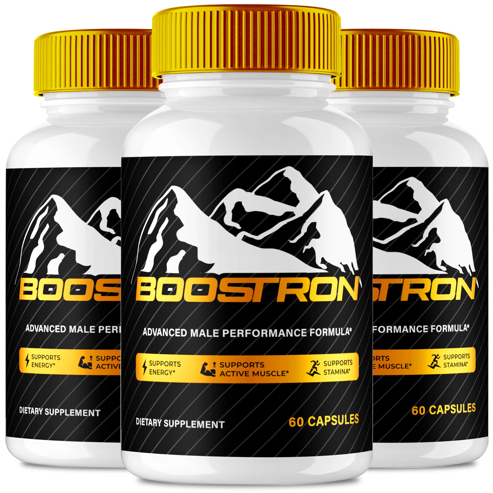 (3 Pack) Boostron Pills for Men, Advanced Formula Male Health Support Capsules