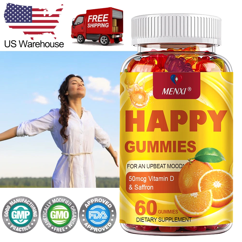 Sleep Gummy Bears-Saffron Gummies-Calm, Stress, Relax, Anxiety Mood Support