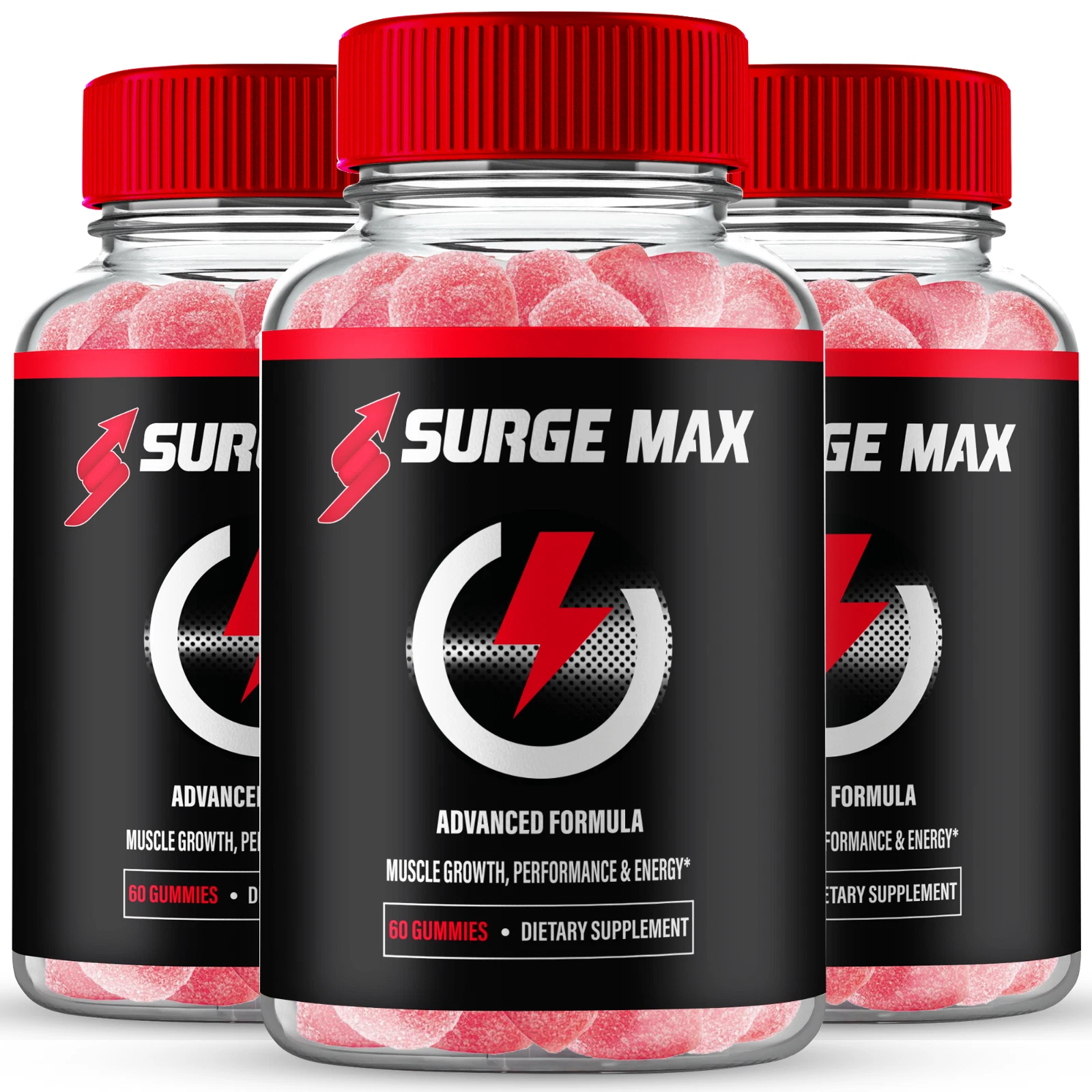 (3 Pack) Surge Max Male Gummies, Official SurgeMax Supplement Gummies for Men