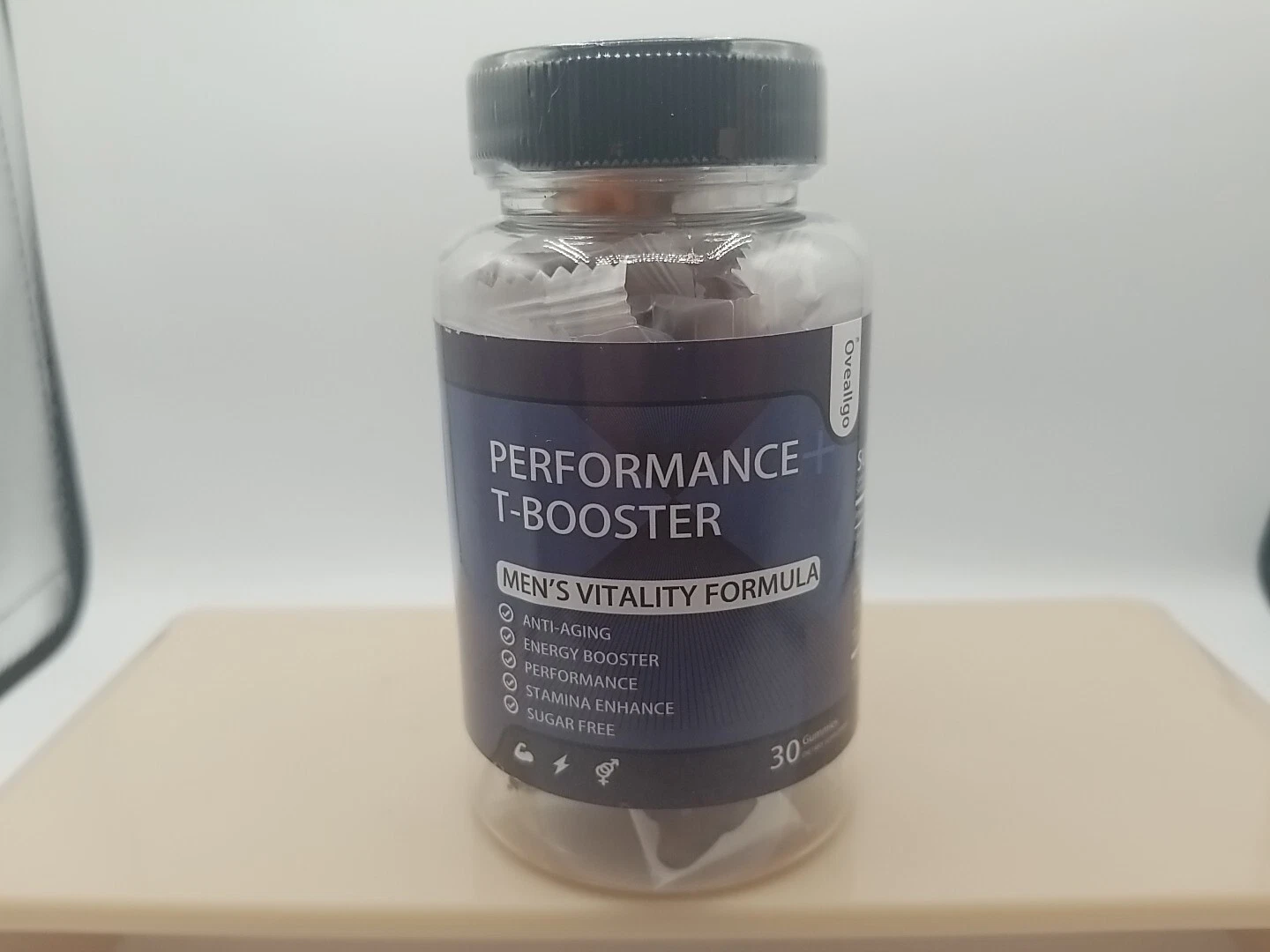 Oveallgo Active Men Performance T-Booster Gummies 30 Count Energy Boost NEW