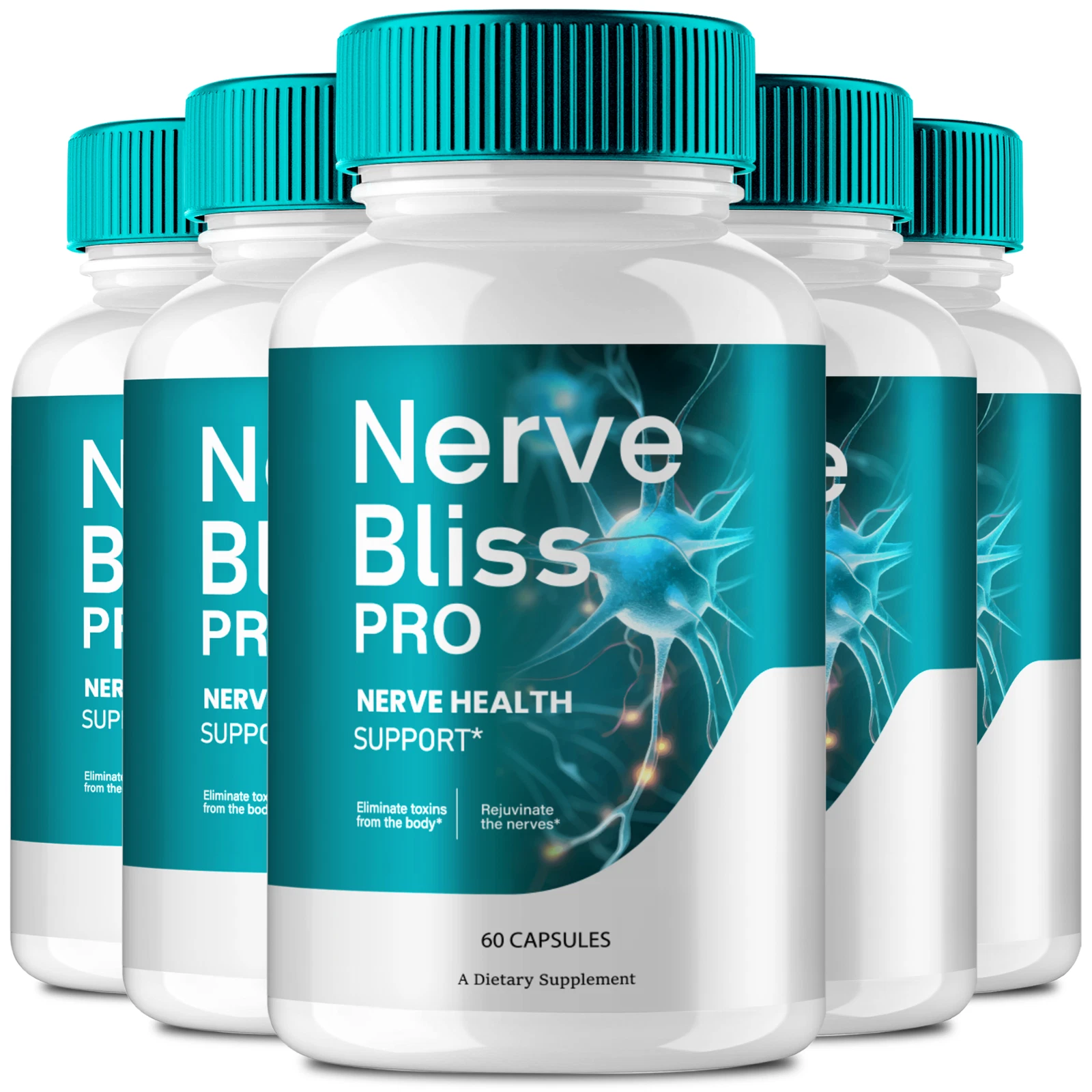 (5 Pack) Nerve Bliss Pro Capsules Nerve Health Support, NerveBlissPro Pills