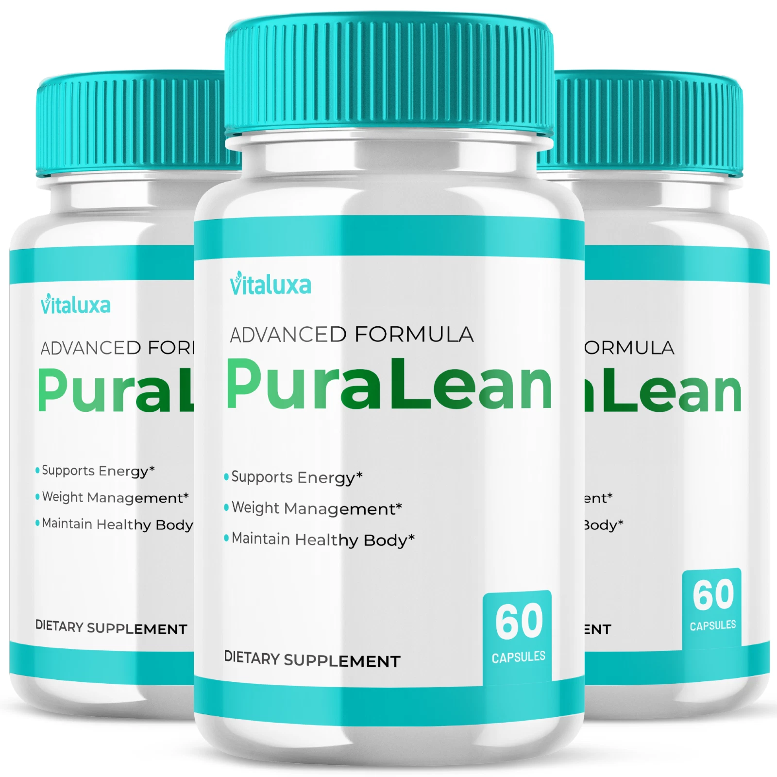 (3 Pack) PuraLean Capsules for Weight loss, Pura Lean Formula (180 Capsules)