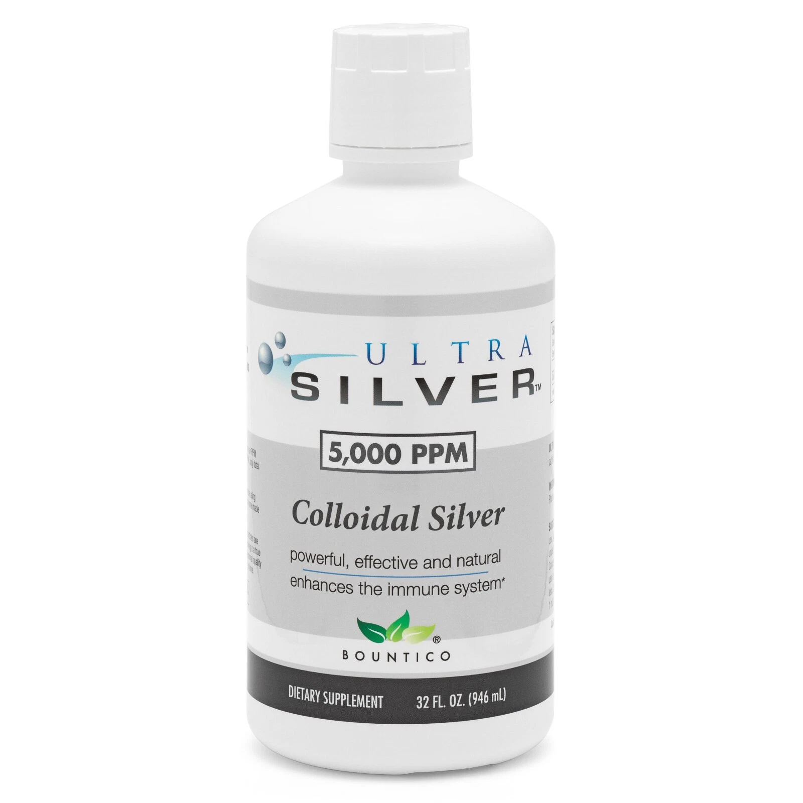 Ultra Silver Colloidal Silver 5000 PPM - 32 oz Bottle (free ship)