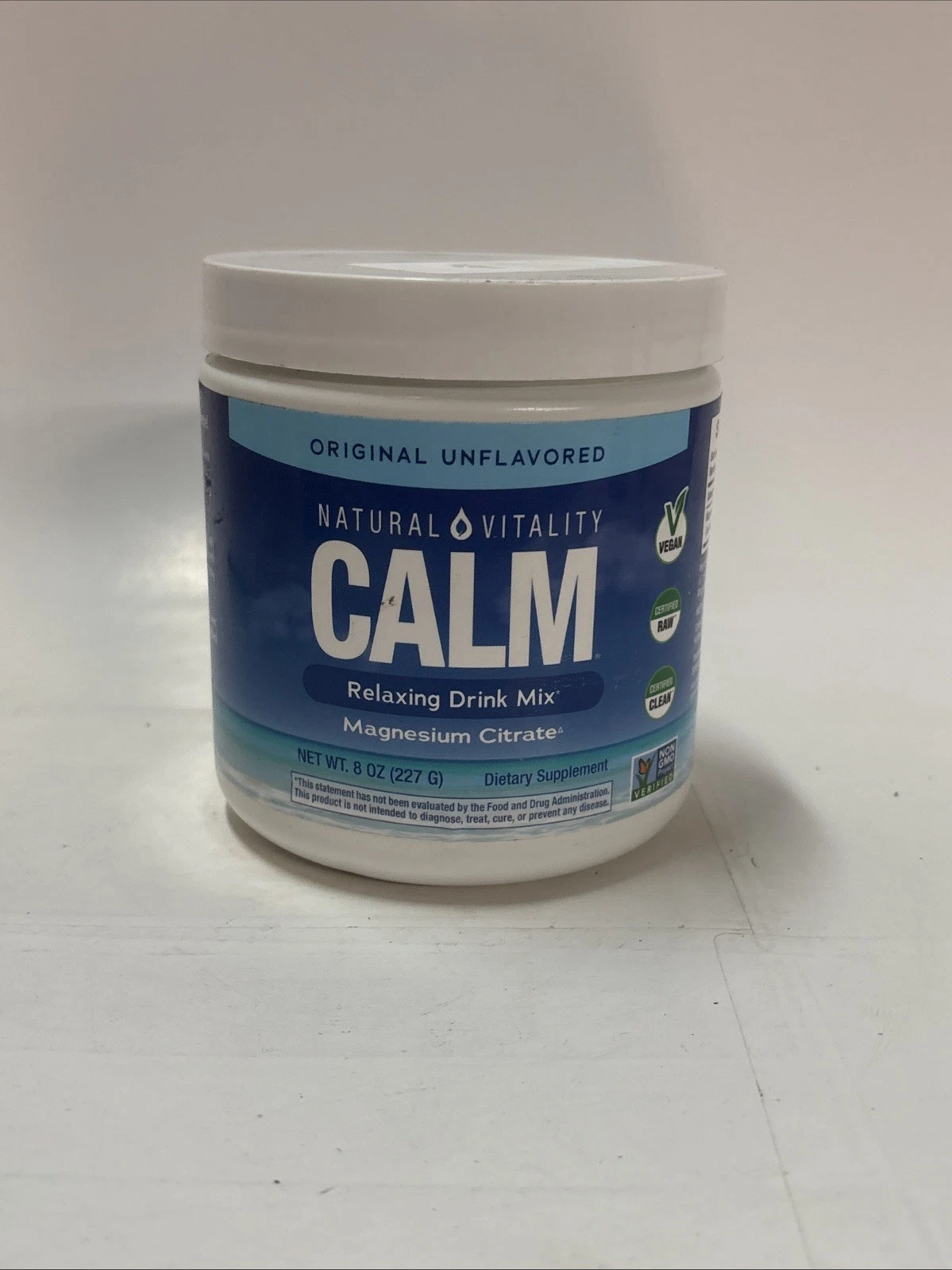Natural Vitality Calm Drink Mix Original Unflavored 8 Oz Exp 10/27