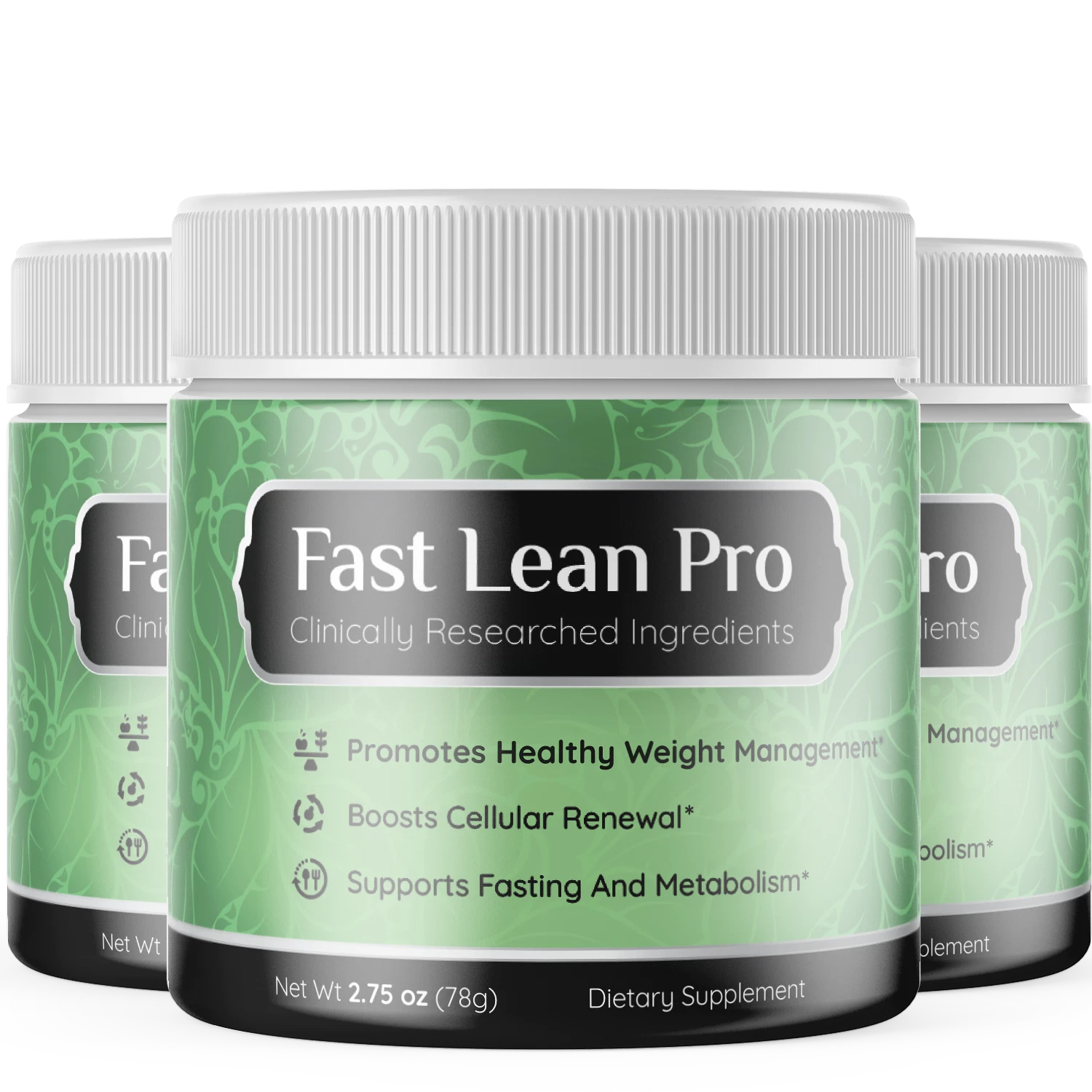 3 Pack - Fast Lean Pro - Weight Management Support Supplement Shake Powder