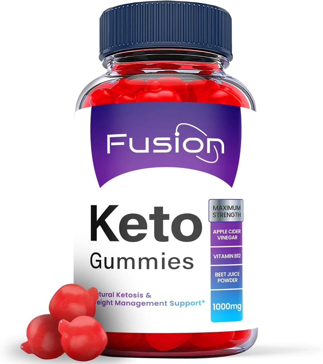 Keto Fusion Gummies - Fusion Keto ACV Gummys For Weight Loss OFFICIAL - 1 Pack
