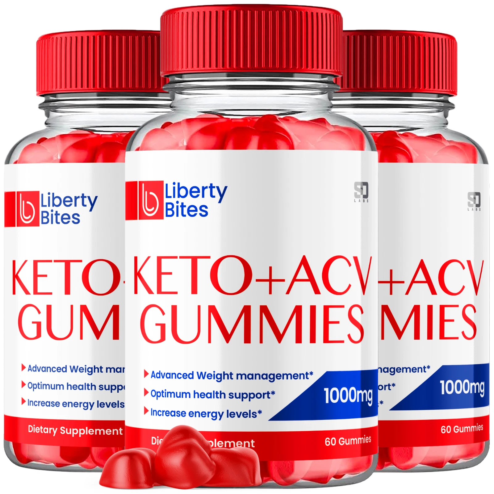Liberty Bites - Keto ACV Gummies for a Balanced Lifestyle (3 Pack)