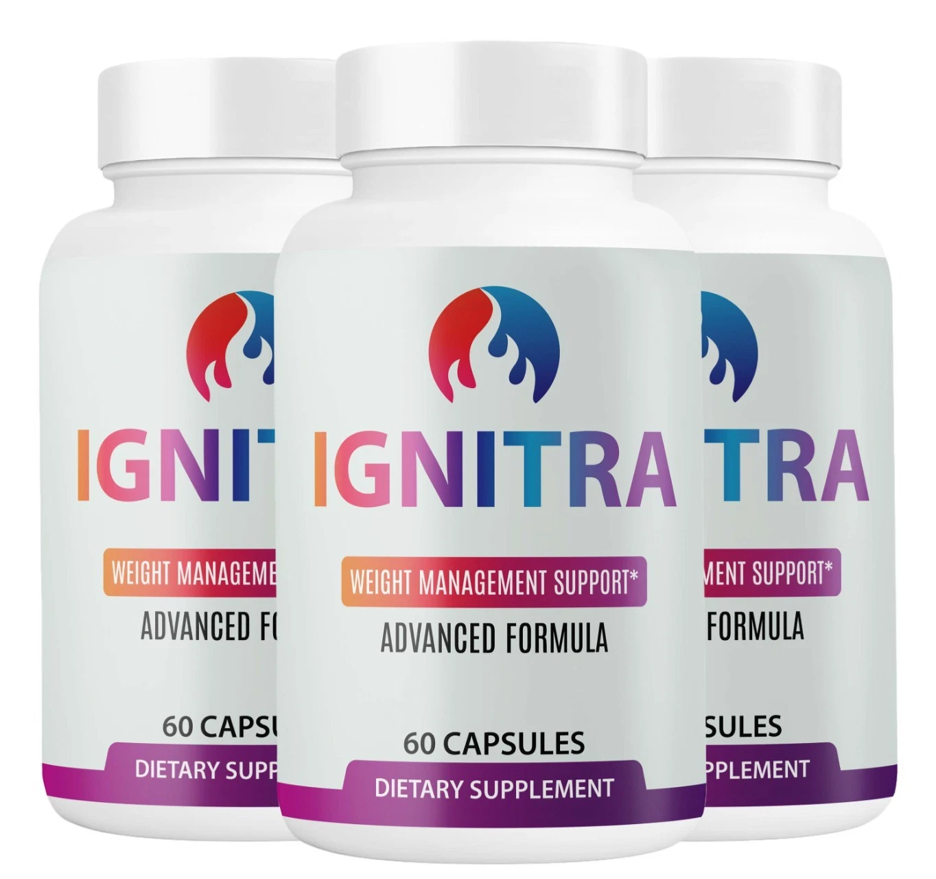 (3 Pack) Ignitra Capsules for Weight loss, Advanced Fat-Burning Support Formula