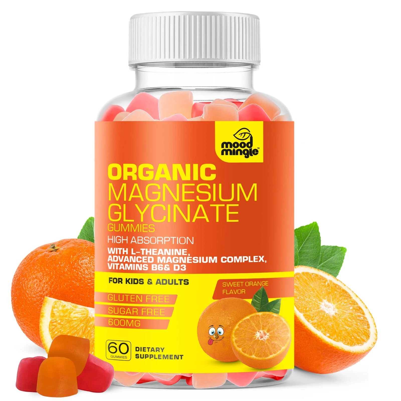 Magnesium Glycinate & Magnesium L-Threonate Advanced Complex Gummies for Kids