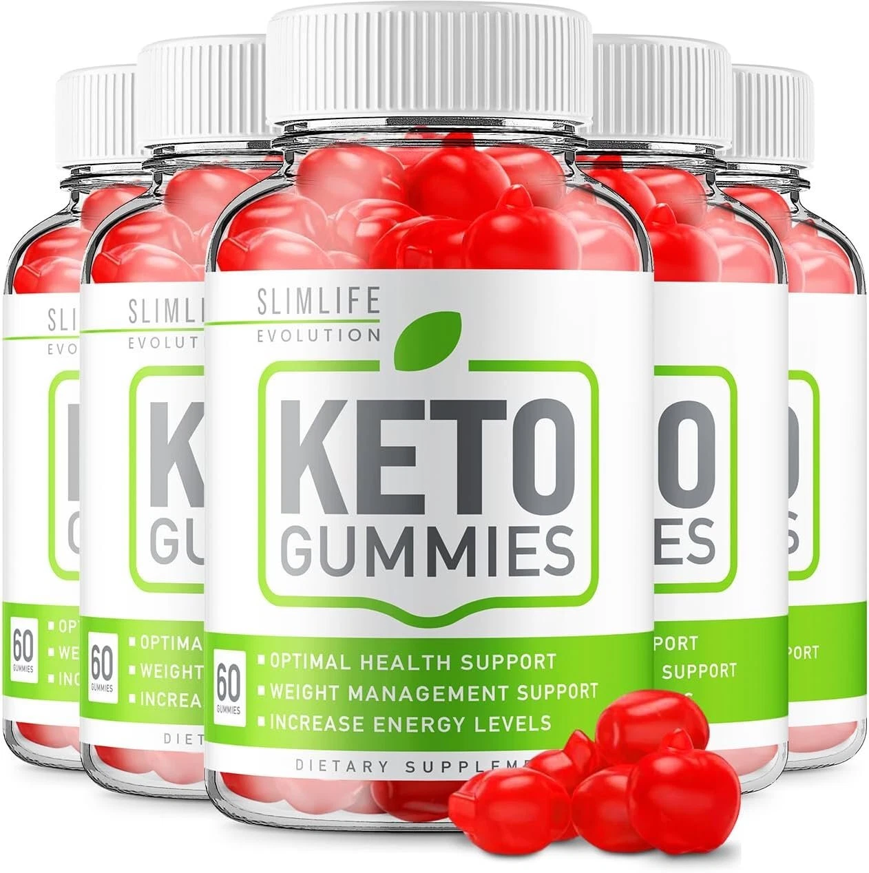 (5 Pack) SlimLife Keto ACV Gummies - Official - Keto Slim Life Evolutions ACV...