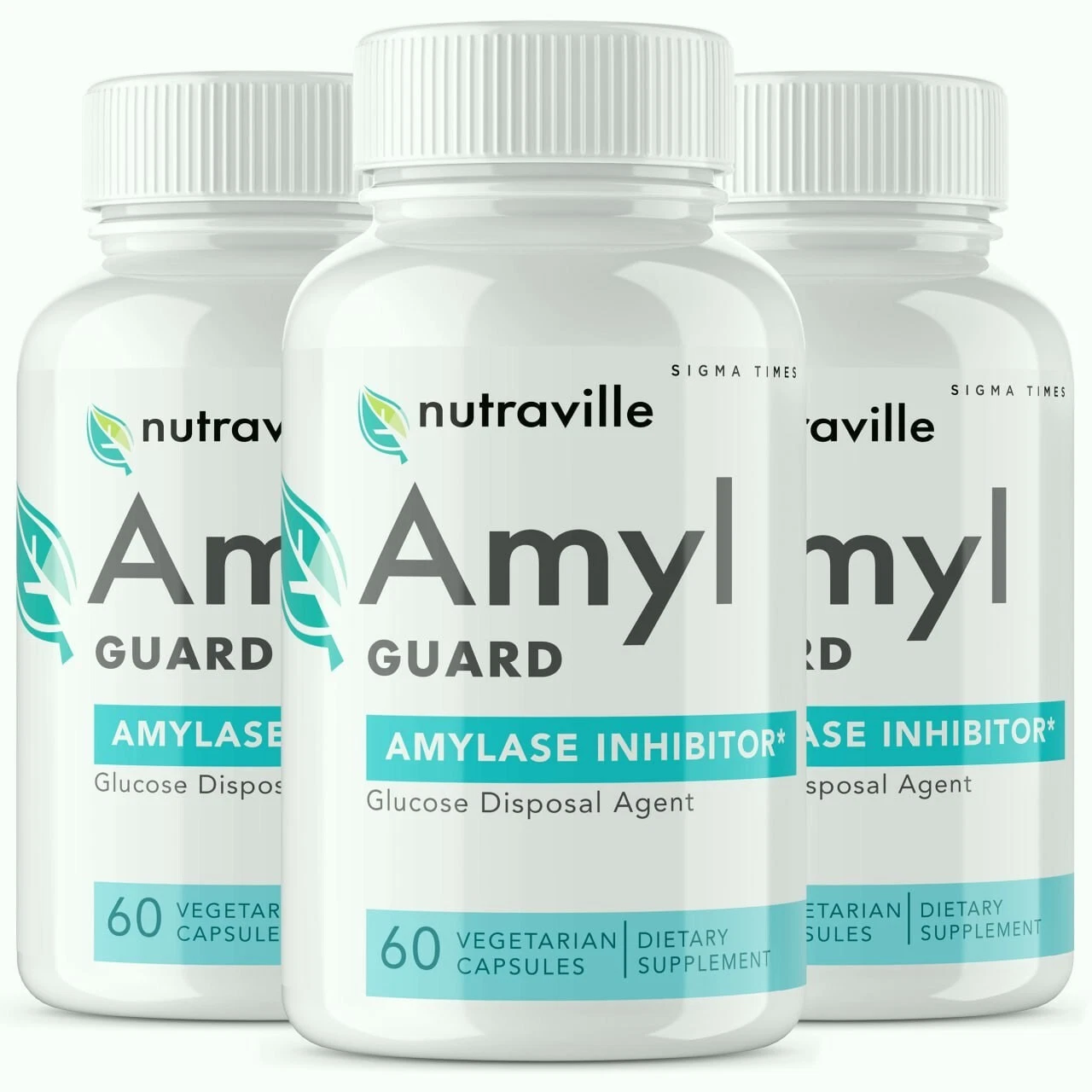 (3 Pack) Nutraville Amyl Guard Capsules to Help Lose Weight and Boost Metabolism