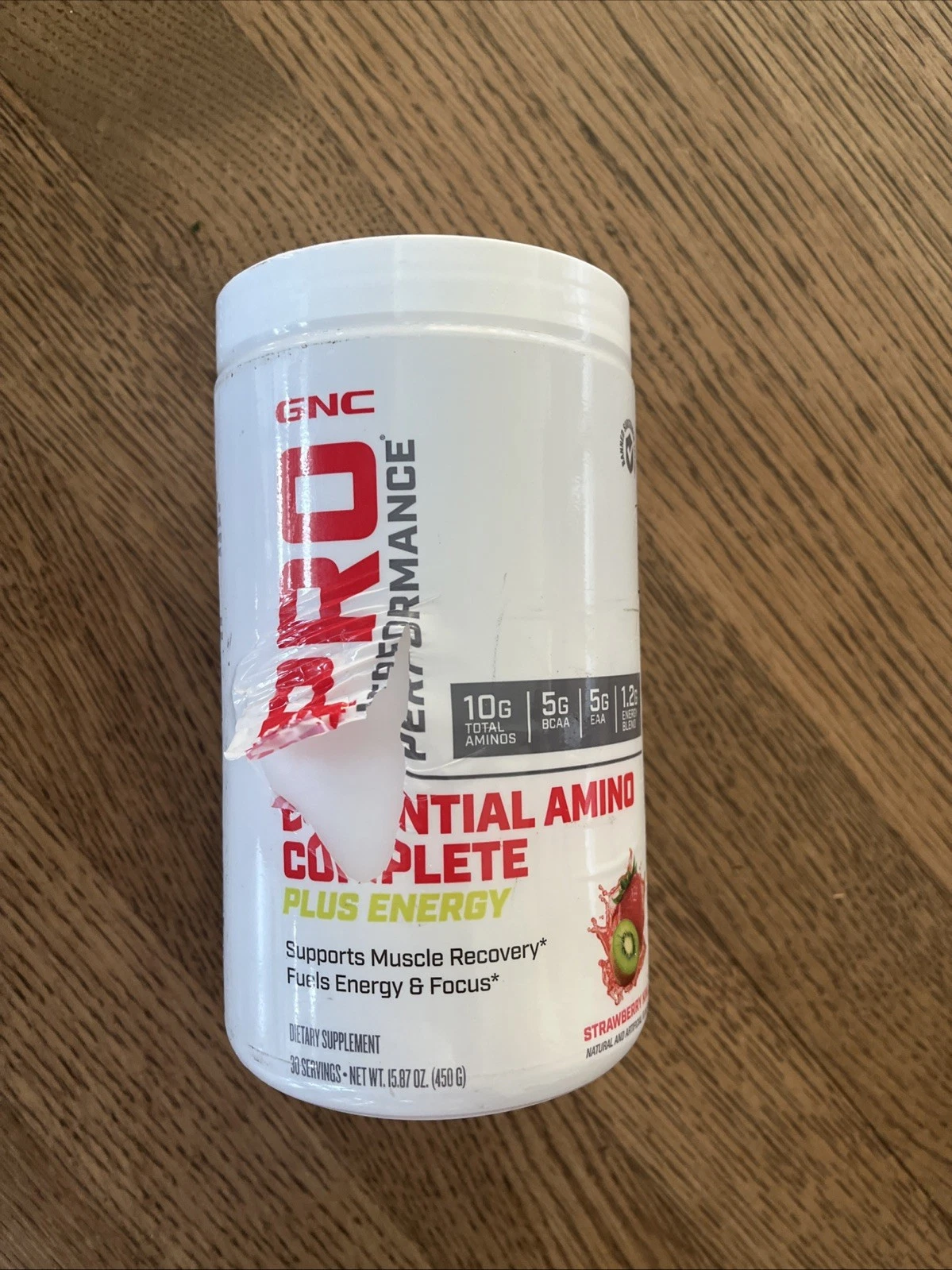 GNC Pro Performance Essential Amino Plus Energy, Strawberry Kiwi, 15.9 oz.