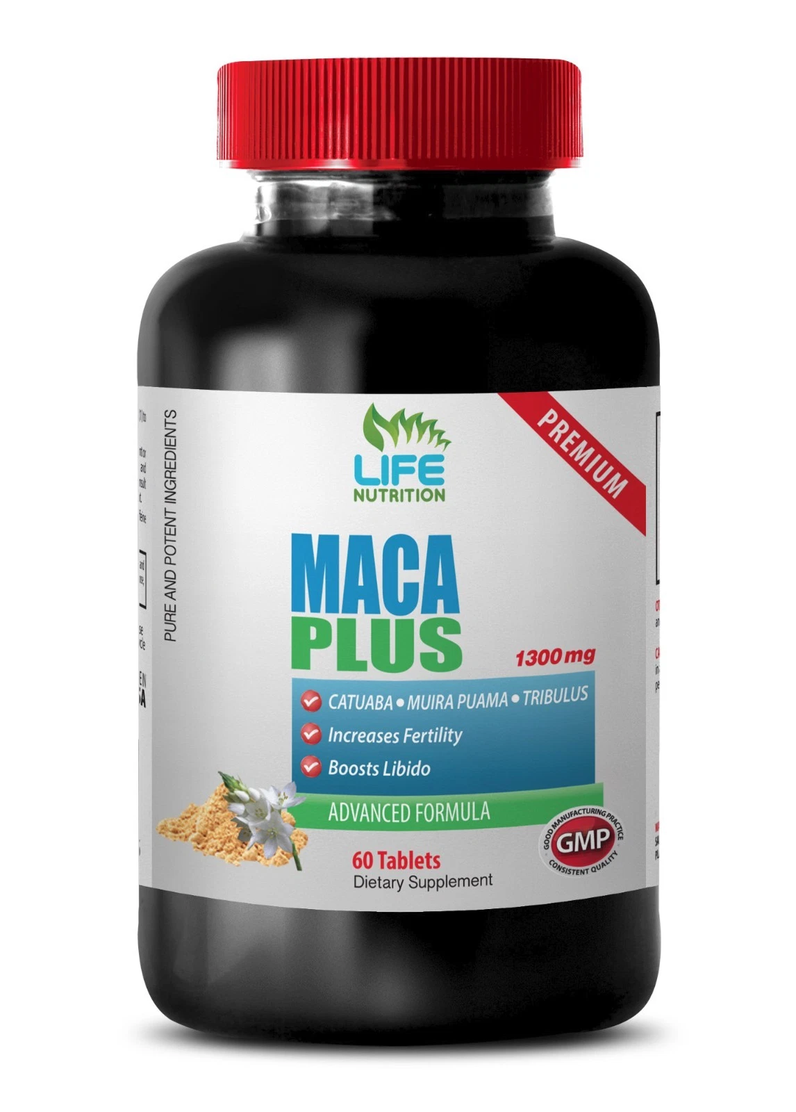 libido max for men - MACA PLUS 1300MG 1B - red maca root powder organic
