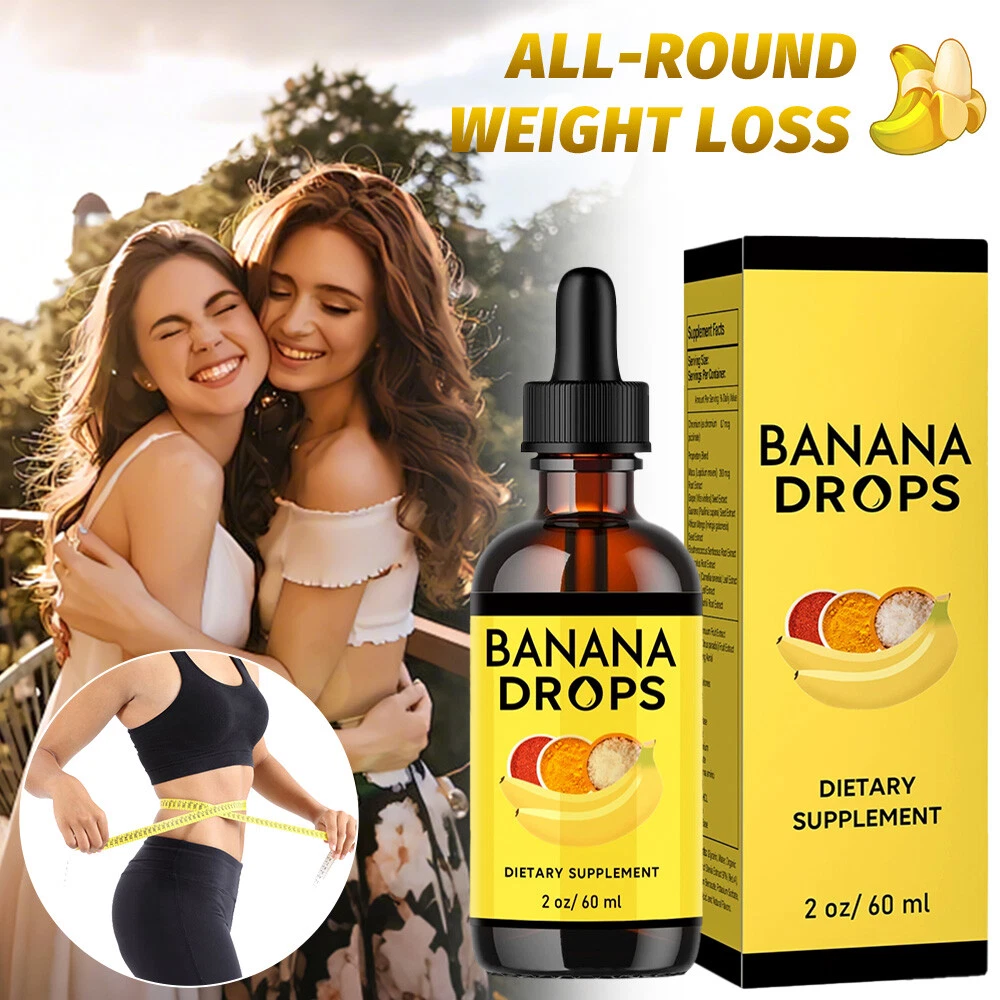 Banana Drops for Weight Loss Liquid Supplement, Banana Drops Official 1/2/3 Pack
