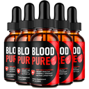 (5 Pack) Blood Pure Drops, BloodPure Advanced Blood Health Support Droppers