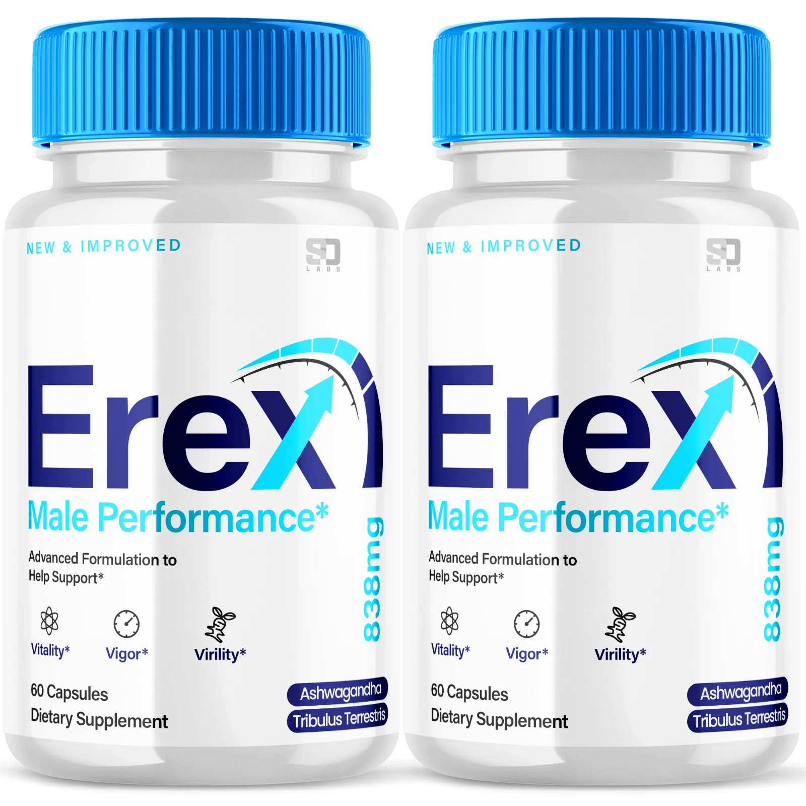 Erex Capsules - Advanced Support for Male Vitality and Performance (2 Pack)