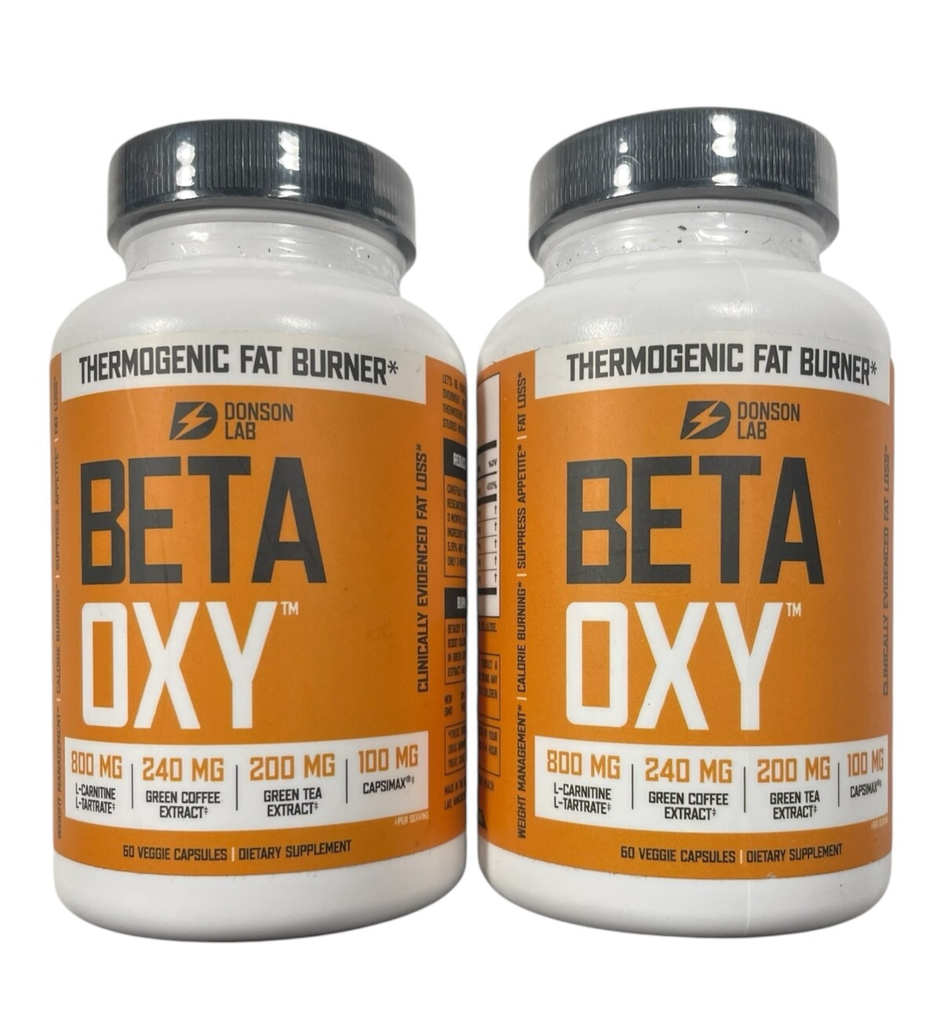 Beta Oxy Thermogenic Fat Burner - Weight Management - 2 PACK - 60 caps -Ex 05/26