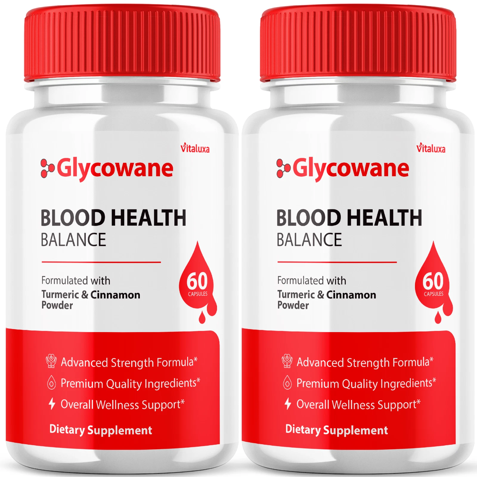 (2 Pack) Glycowane Capsules Blood Health Support Formula (120 Capsules)