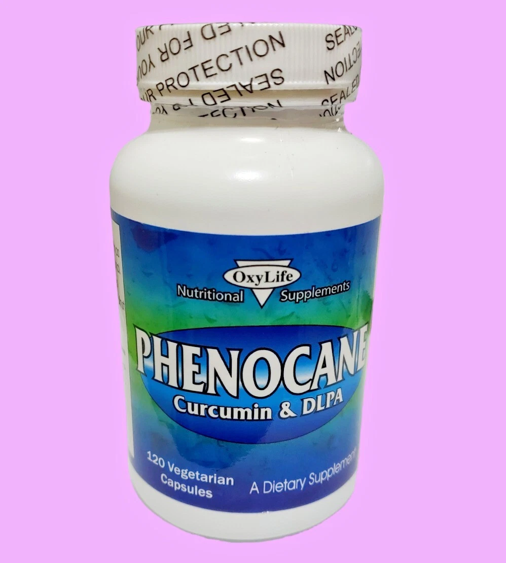 120 vegi caps Oxylife, Phenocane Curcumin & DLPA exp. 10/2027
