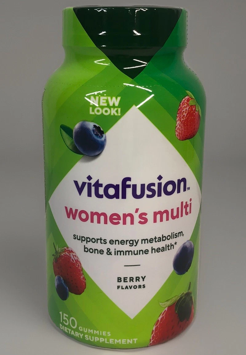 VITAFUSION WOMEN'S MULTI VITAMIN 150 GUMMIES BERRY ENERGY METABOLISM EXP 11/25