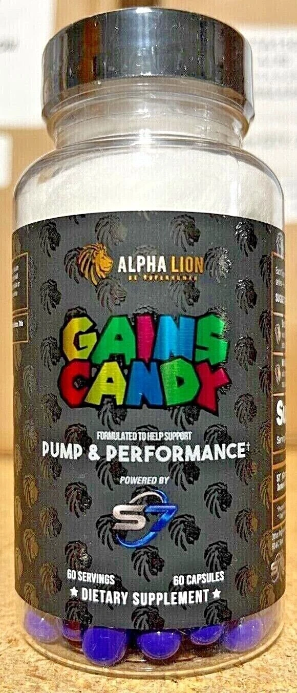 Alpha Lion Gains Candy S7 (60 Capsules) Super Human Pump