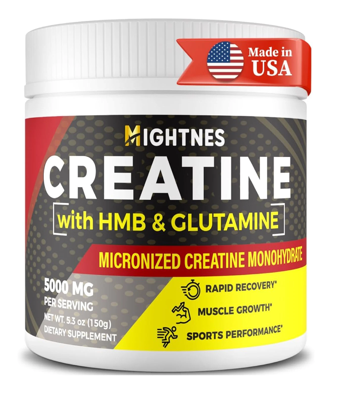 Creatine Powder Micronized Creatine Monohydrate with Glutamine & HMB for Musc...