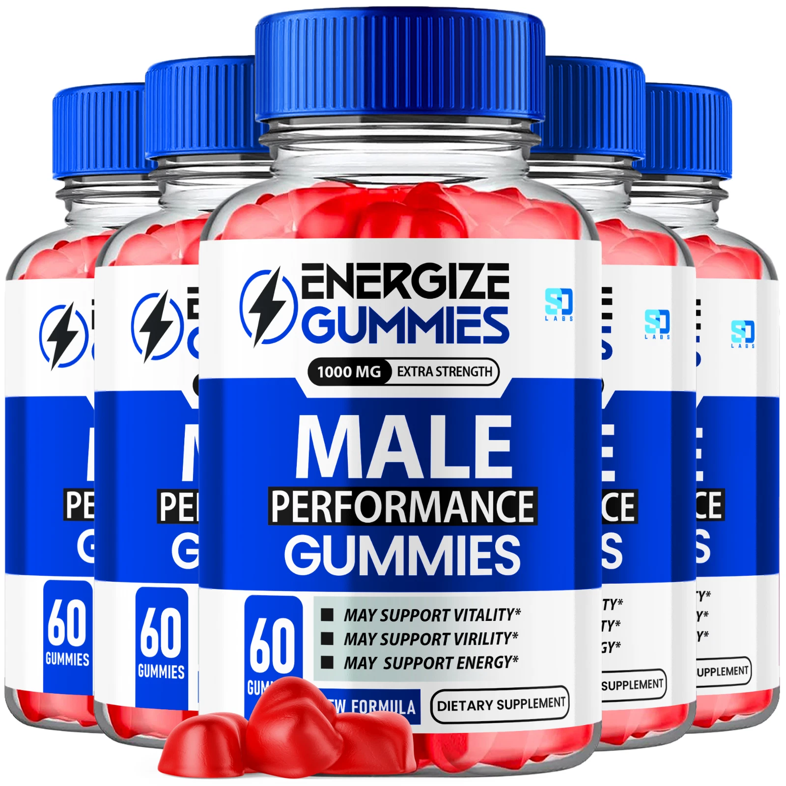 Energize Male Gummies Supports Vitality and Enhance Performance (5 Pack)