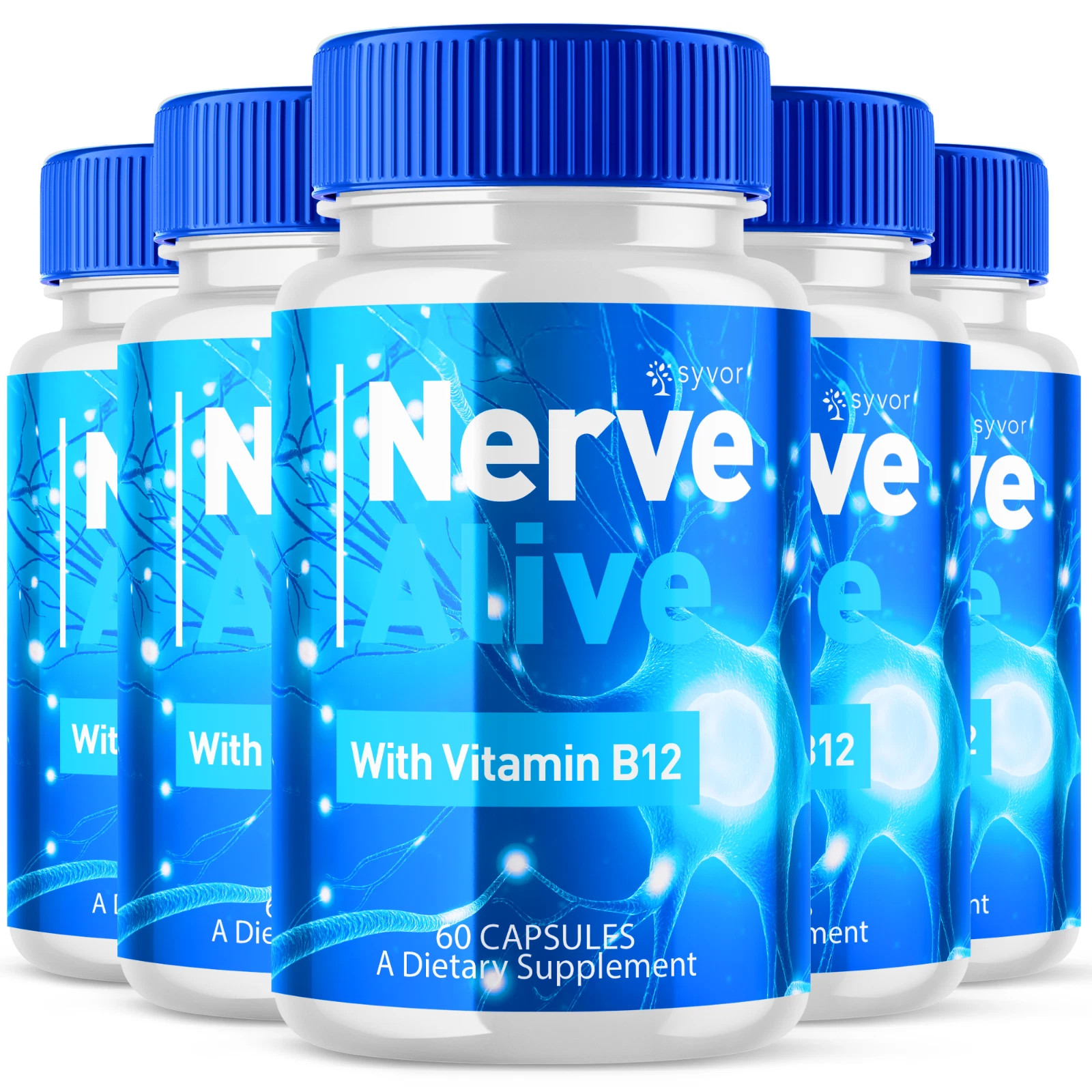 Nerve Alive Advanced Nerve Support Formula Max Strength Vitamin 300 Capsules