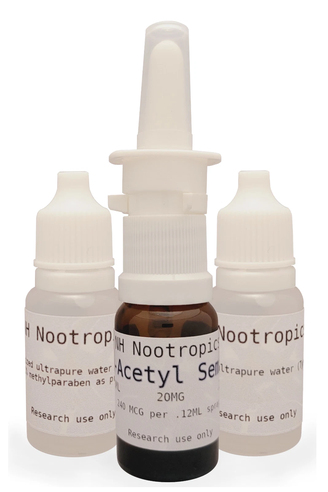 N-Acetyl Semax .20% peptide, sprayer and solution, 10ml or 15ml