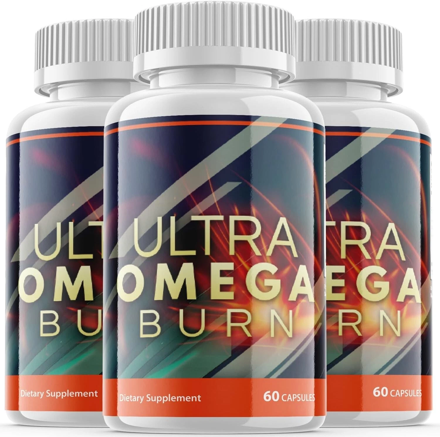 3- Ultra Omega Burn Supplement Pills, Support Weight Loss & Fat Burn (180 Pills)