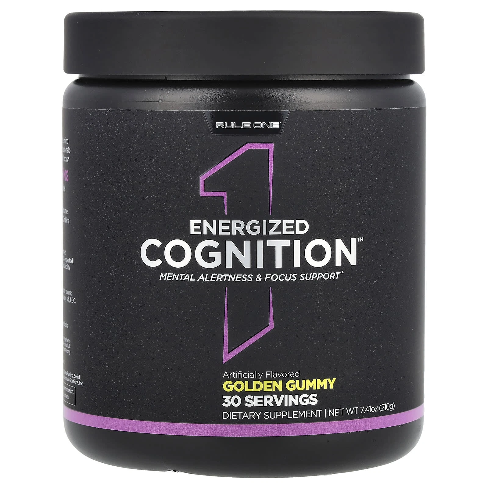2 X Rule One Proteins, Energized Cognition, Golden Gummy, 7.41 oz (210 g)