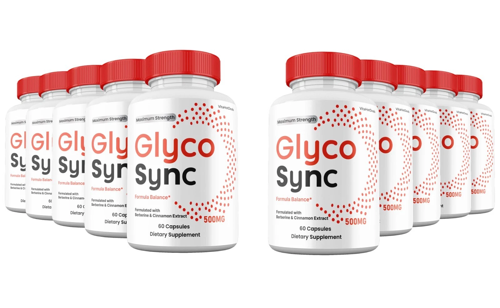 Glyco Sync Capsules, Max Strength, GlycoSync Blood Support Supplement (10 pack)