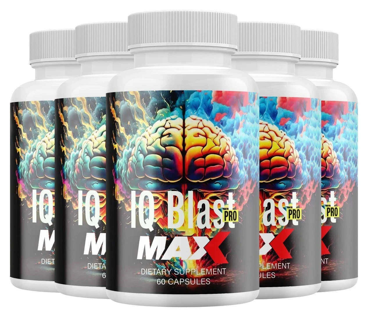 IQ Blast Pro MAX Brain Supplement for Brain Fog and Memory Loss -300 Capsules