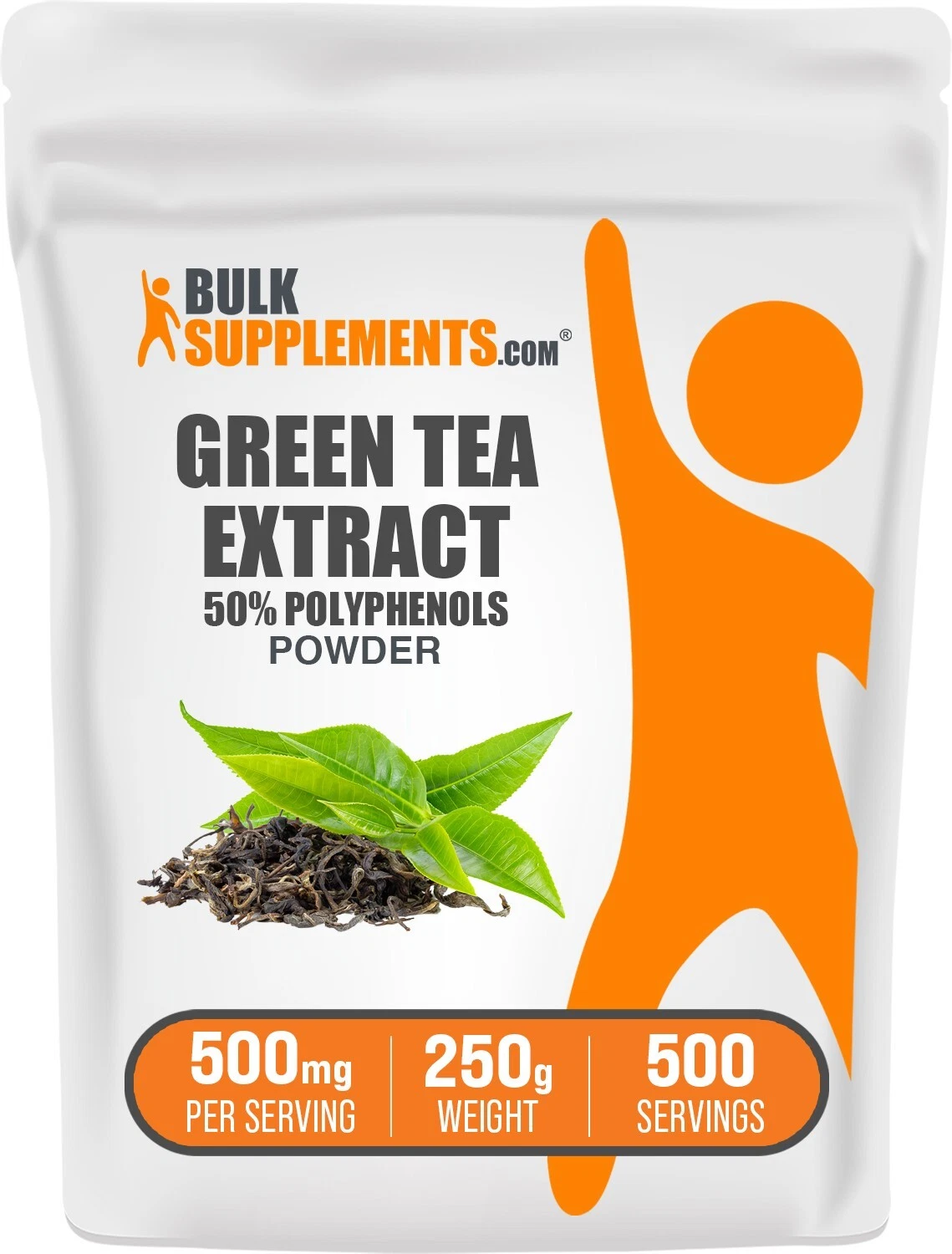 BulkSupplements Green Tea Extract (50% Polyphenols) - 500 mg per Serving