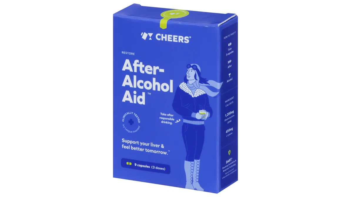 CHEERS AFTER-ALCOHOL AID AFTER 9 CAPSULES 02/2026 NEW