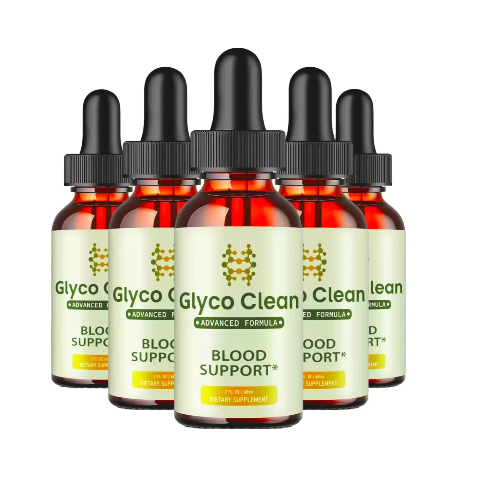 5-Pack GlycoClean Drops - Glyco Clean Blood Drops for Healthy Blood Supplement