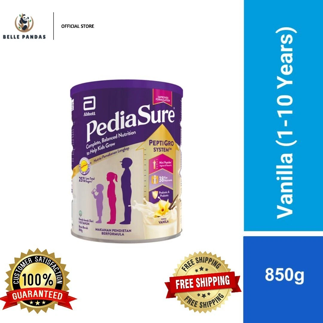 1 X Abbott Pedia Sure Complete Nutrition Growth 1-10 Yrs VANILLA 850g