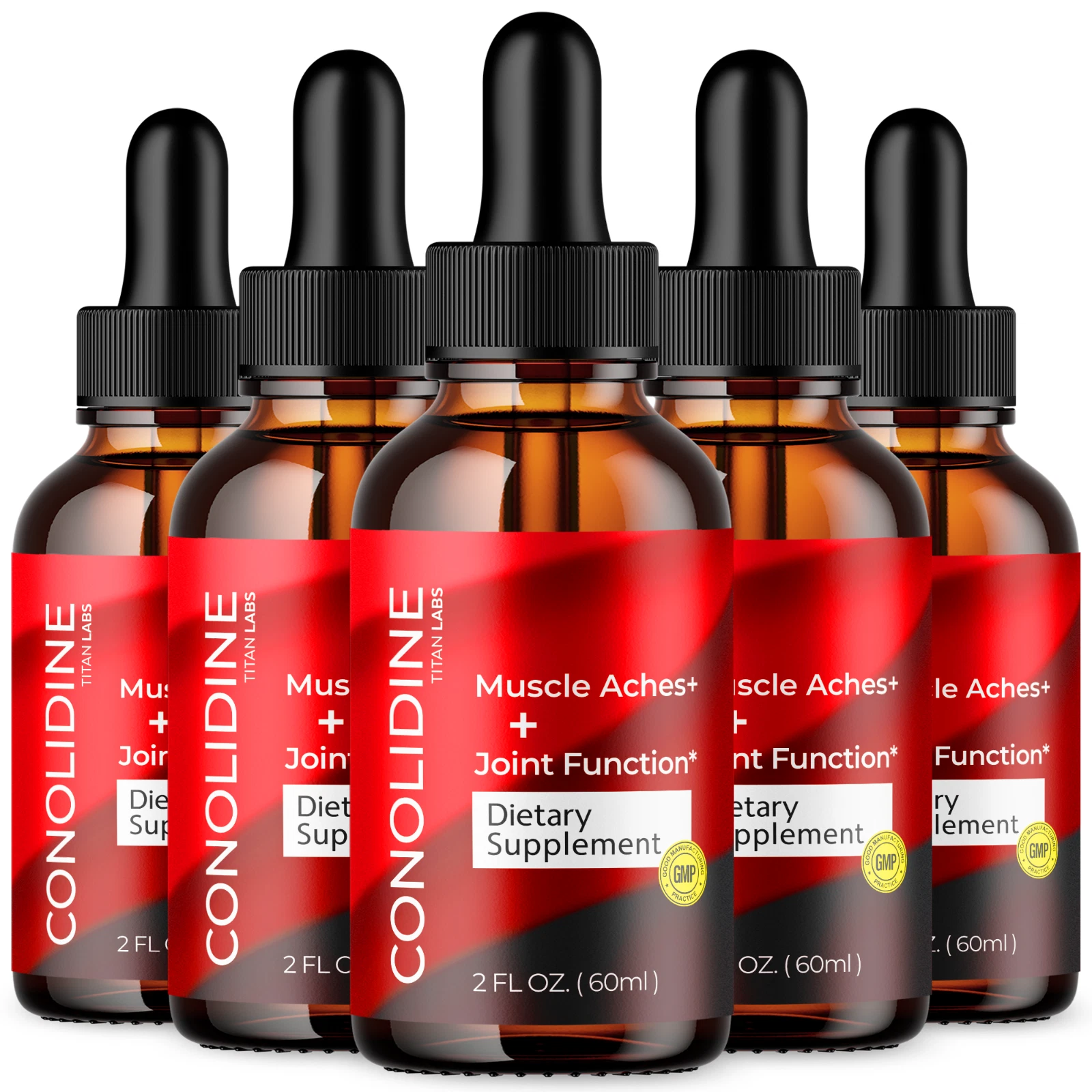 Conolidine Drops - Support for Blood Health and Muscle Comfort (5 Pack)
