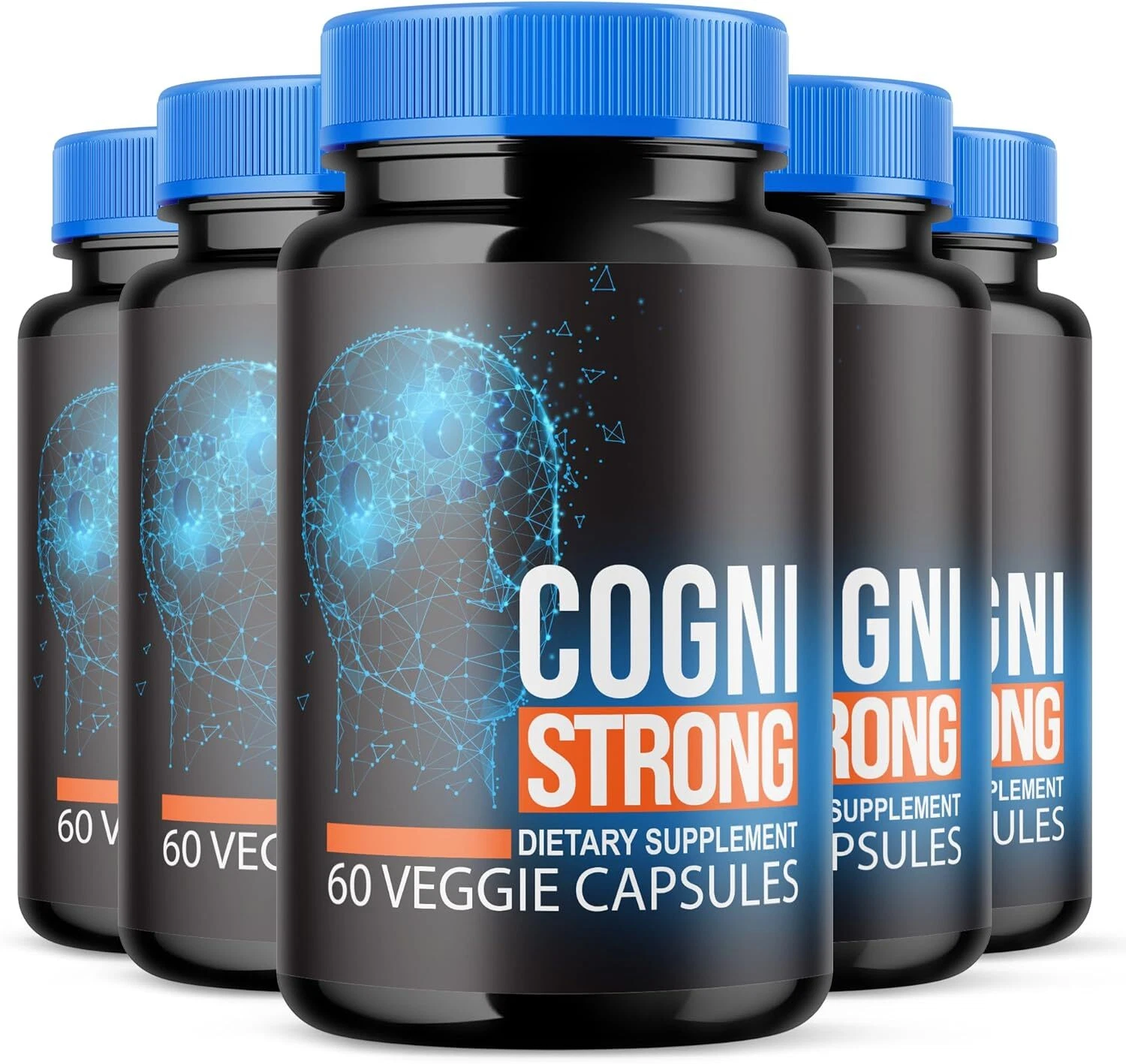 Cognistrong Pills - Cogni Strong Nootropic Supplement For Brain Health - 5 Pack