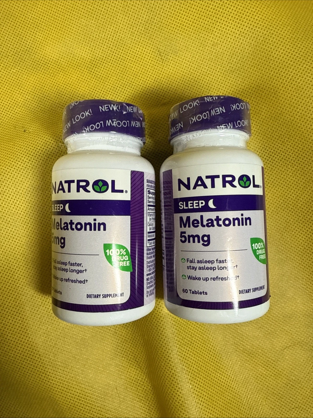 2Natrol Melatonin 3 mg Dietary Supplement for Restful Sleep Sleep Supplements V1
