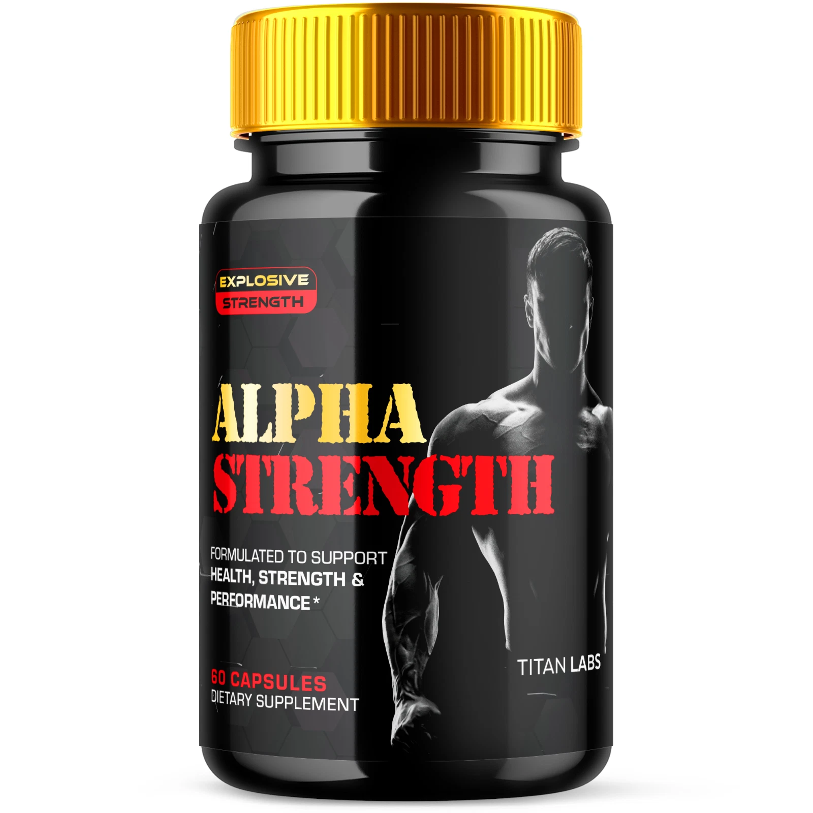 Alpha Strength - Health, Performance & Strength Support for Men 60 Capsules