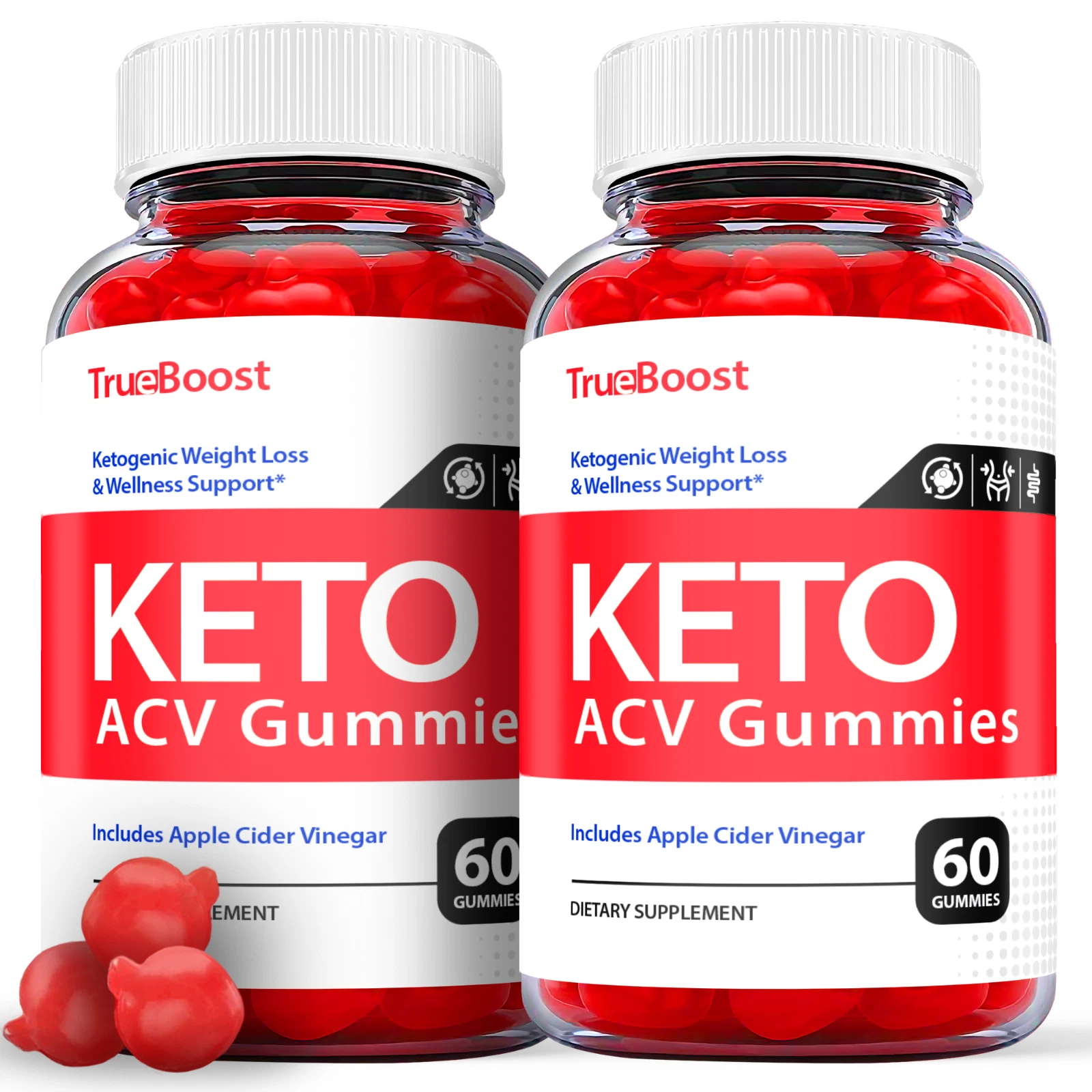 TrueBoost Keto ACV Gummies - TrueBoost Keto Gummys Weight Loss OFFICIAL - 2 Pack
