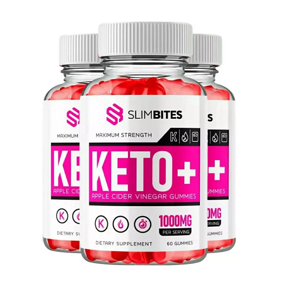 SlimBites Keto ACV Gummies Weight Loss Dietary Supplement (180 Gummies) 3-Pack