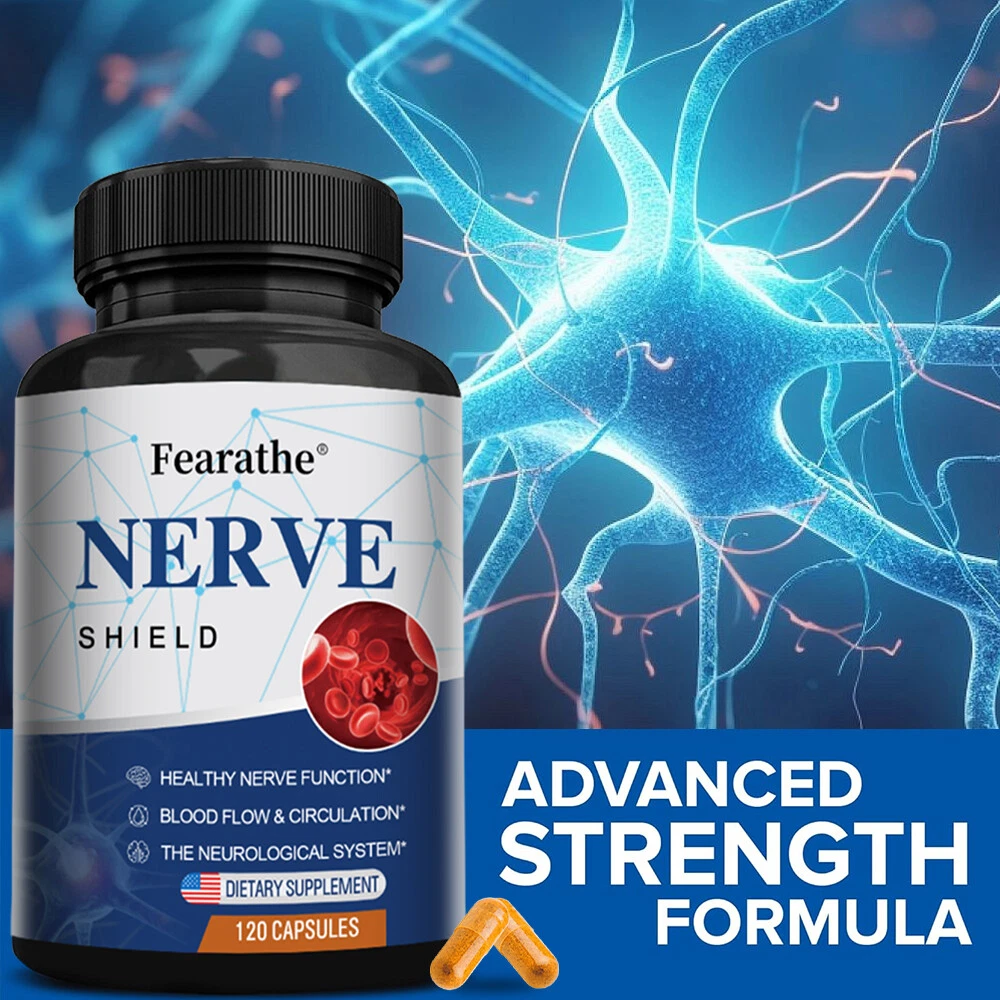 Nerve Shield Nerve Formula for Neuropathy, Nerve Function, Blood Flow