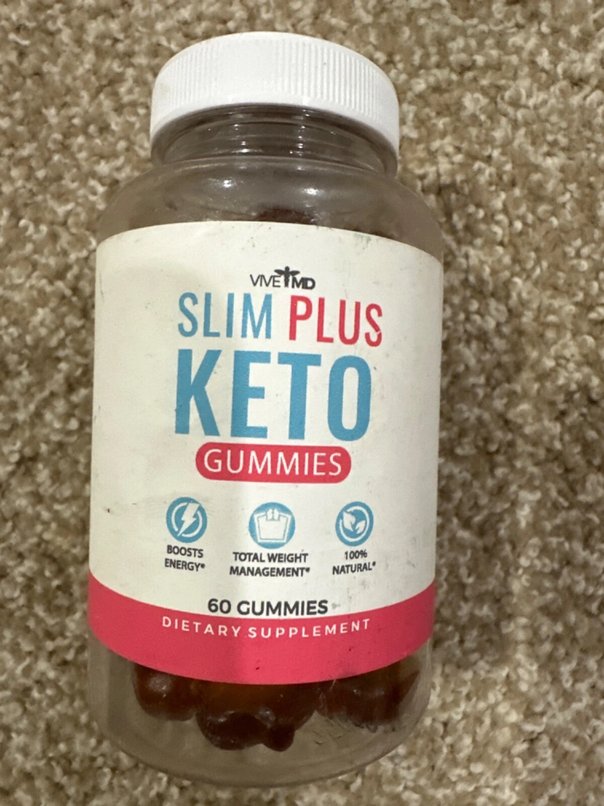Slim Plus Keto Gummies, Slim Plus Keto AVC Gummies for Weight Loss (60 Gummies)