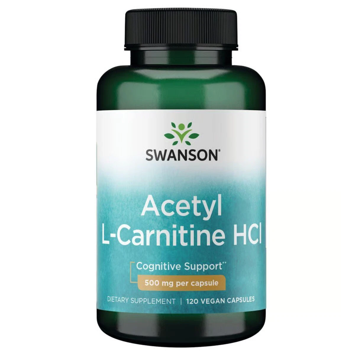 Swanson Acetyl L-Carnitine Hcl 500 mg 120 Veggie Capsules
