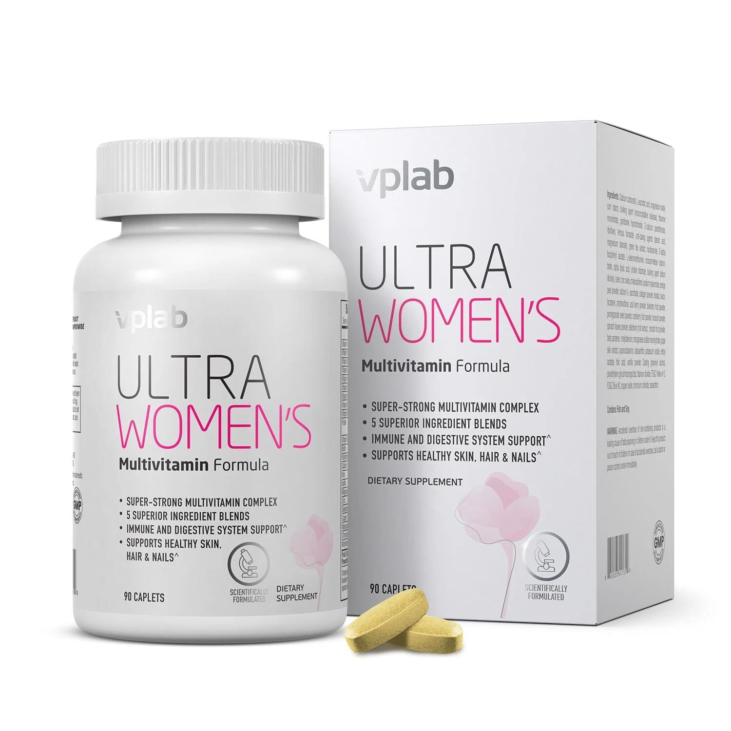 Ultra Women's Multivitamin - Hair, Skin & Nails Support, 90 Caplets