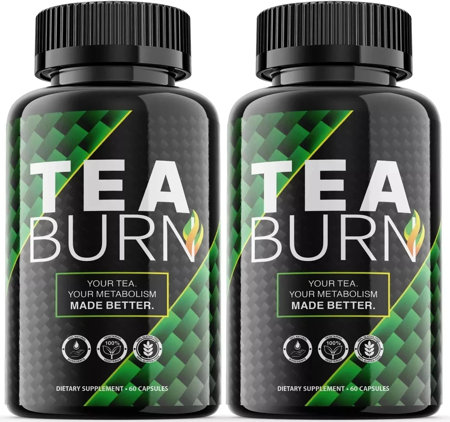 Tea Burn Keto Diet Pills,Weight Loss,Fat Burn,Appetite Control Pack of 2